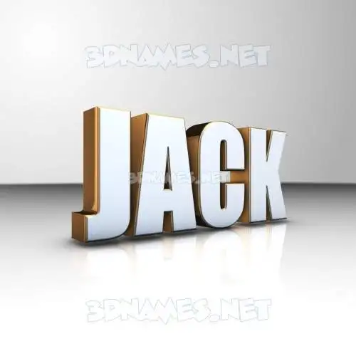jack in White'n'Gold style - 3D name wallpaper jack in White'n'Gold style - 3D name wallpaper