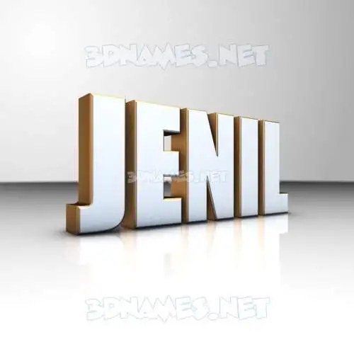 jenil in White'n'Gold style - 3D name wallpaper jenil in White'n'Gold style - 3D name wallpaper