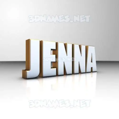 jenna in White'n'Gold style - 3D name wallpaper jenna in White'n'Gold style - 3D name wallpaper