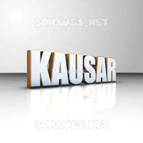 kausar in White'n'Gold style - 3D name wallpaper kausar in White'n'Gold style - 3D name wallpaper