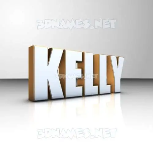 kelly in White'n'Gold style - 3D name wallpaper kelly in White'n'Gold style - 3D name wallpaper