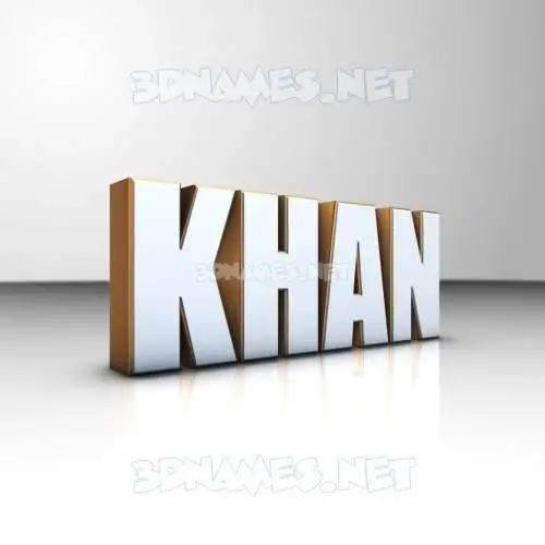 khan in White'n'Gold style - 3D name wallpaper khan in White'n'Gold style - 3D name wallpaper