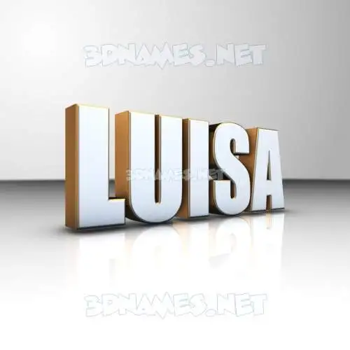 luisa in White'n'Gold style - 3D name wallpaper luisa in White'n'Gold style - 3D name wallpaper