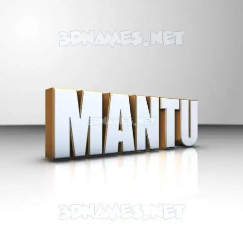 mantu in White'n'Gold style - 3D name wallpaper mantu in White'n'Gold style - 3D name wallpaper