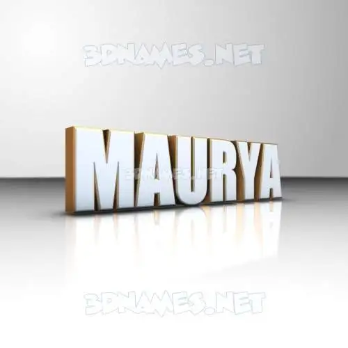 maurya in White'n'Gold style - 3D name wallpaper maurya in White'n'Gold style - 3D name wallpaper