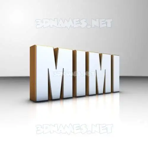 mimi in White'n'Gold style - 3D name wallpaper mimi in White'n'Gold style - 3D name wallpaper