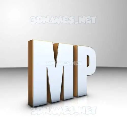 mp in White'n'Gold style - 3D name wallpaper mp in White'n'Gold style - 3D name wallpaper
