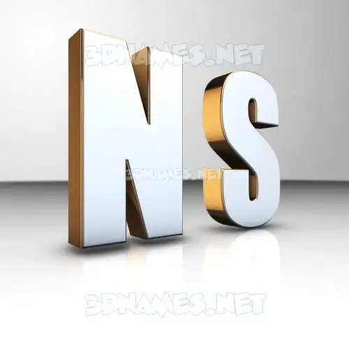 n s in White'n'Gold style - 3D name wallpaper n s in White'n'Gold style - 3D name wallpaper