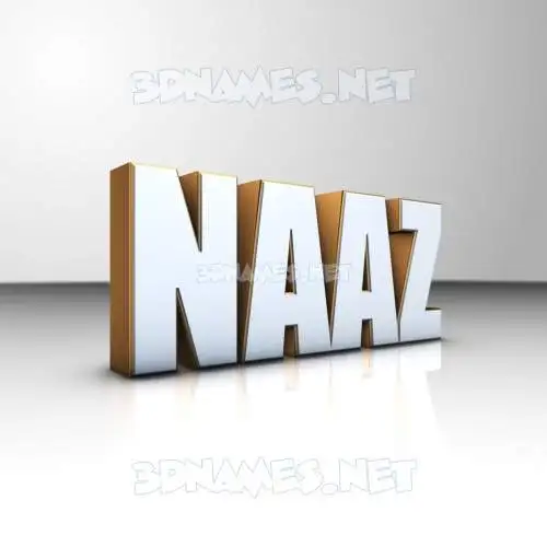 naaz in White'n'Gold style - 3D name wallpaper naaz in White'n'Gold style - 3D name wallpaper