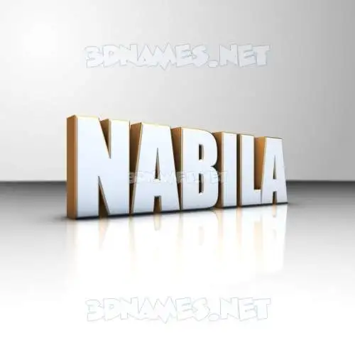 nabila in White'n'Gold style - 3D name wallpaper nabila in White'n'Gold style - 3D name wallpaper