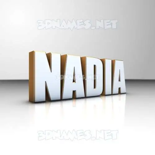 nadia in White'n'Gold style - 3D name wallpaper nadia in White'n'Gold style - 3D name wallpaper