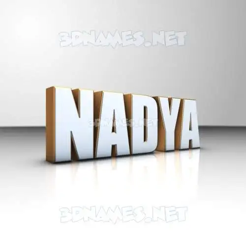 nadya in White'n'Gold style - 3D name wallpaper nadya in White'n'Gold style - 3D name wallpaper