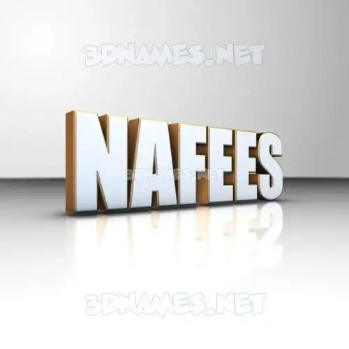 nafees in White'n'Gold style - 3D name wallpaper nafees in White'n'Gold style - 3D name wallpaper