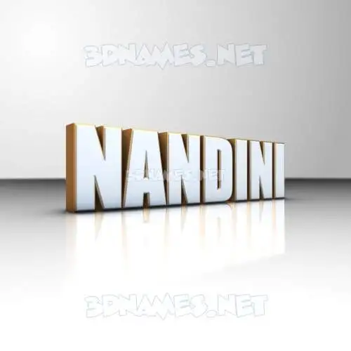 nandini in White'n'Gold style - 3D name wallpaper nandini in White'n'Gold style - 3D name wallpaper