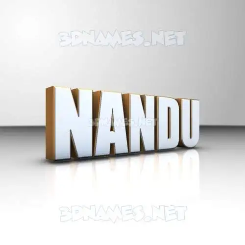 nandu in White'n'Gold style - 3D name wallpaper nandu in White'n'Gold style - 3D name wallpaper
