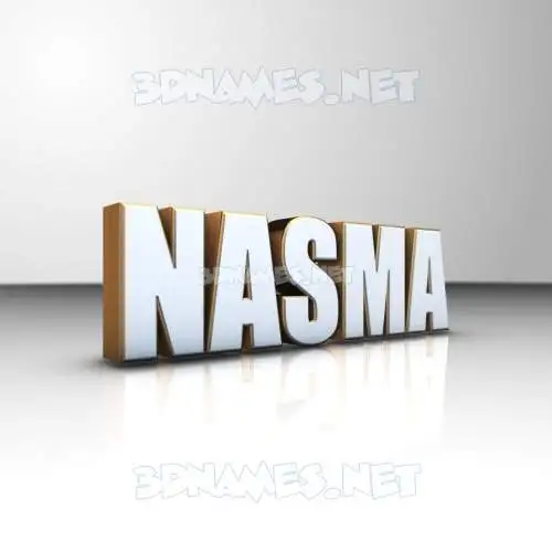 nasma in White'n'Gold style - 3D name wallpaper nasma in White'n'Gold style - 3D name wallpaper