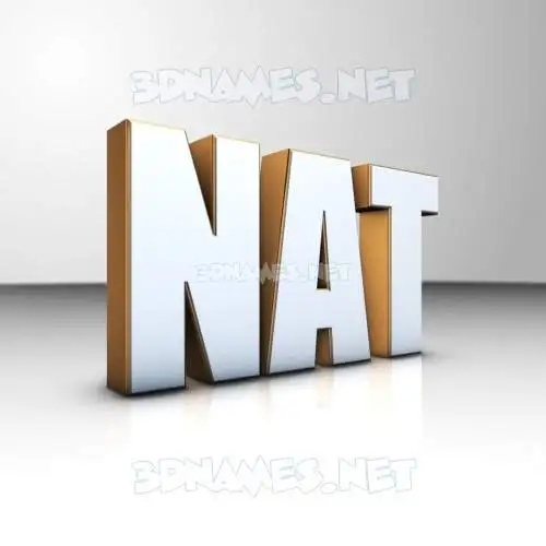 nat in White'n'Gold style - 3D name wallpaper nat in White'n'Gold style - 3D name wallpaper