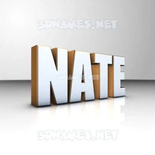 nate in White'n'Gold style - 3D name wallpaper nate in White'n'Gold style - 3D name wallpaper