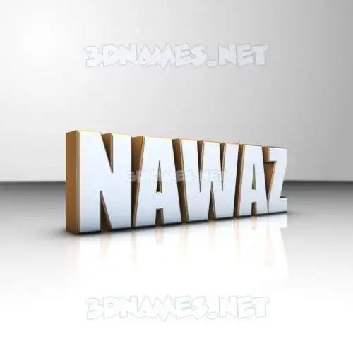 nawaz in White'n'Gold style - 3D name wallpaper nawaz in White'n'Gold style - 3D name wallpaper