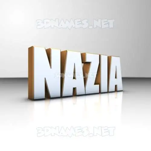 nazia in White'n'Gold style - 3D name wallpaper nazia in White'n'Gold style - 3D name wallpaper