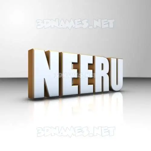neeru in White'n'Gold style - 3D name wallpaper neeru in White'n'Gold style - 3D name wallpaper