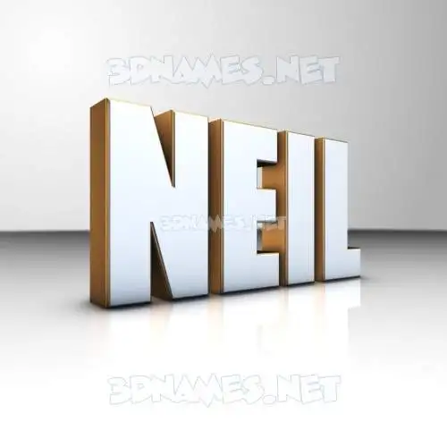 neil in White'n'Gold style - 3D name wallpaper neil in White'n'Gold style - 3D name wallpaper
