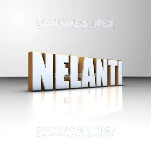 nelanti in White'n'Gold style - 3D name wallpaper nelanti in White'n'Gold style - 3D name wallpaper
