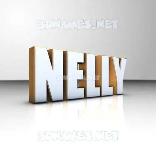 nelly in White'n'Gold style - 3D name wallpaper nelly in White'n'Gold style - 3D name wallpaper