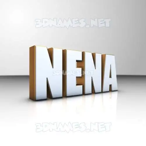 nena in White'n'Gold style - 3D name wallpaper nena in White'n'Gold style - 3D name wallpaper