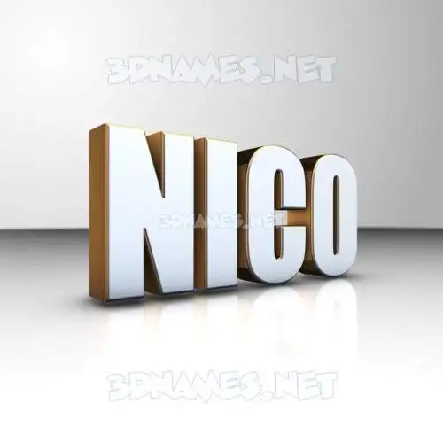 nico in White'n'Gold style - 3D name wallpaper nico in White'n'Gold style - 3D name wallpaper