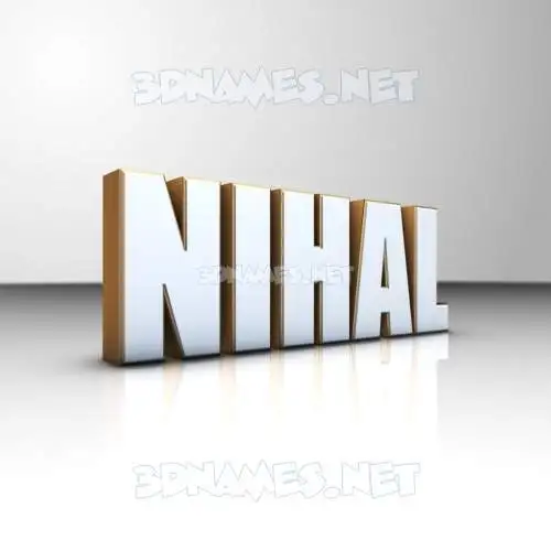 nihal in White'n'Gold style - 3D name wallpaper nihal in White'n'Gold style - 3D name wallpaper