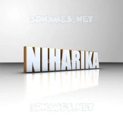 niharika in White'n'Gold style - 3D name wallpaper niharika in White'n'Gold style - 3D name wallpaper