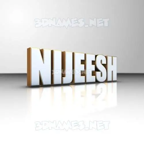 nijeesh in White'n'Gold style - 3D name wallpaper nijeesh in White'n'Gold style - 3D name wallpaper