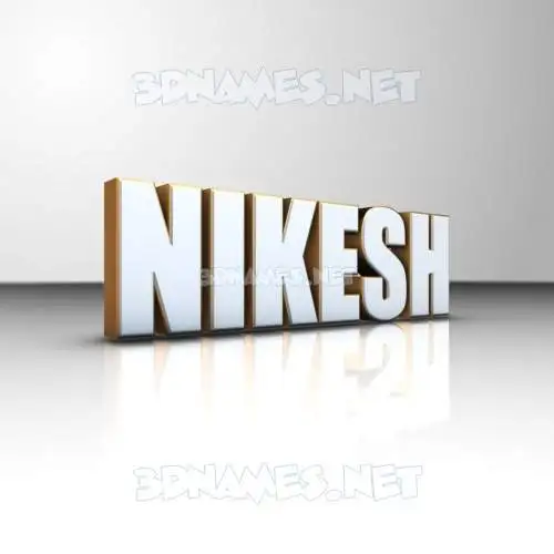 nikesh in White'n'Gold style - 3D name wallpaper nikesh in White'n'Gold style - 3D name wallpaper