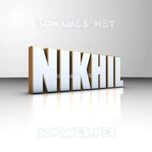 nikhil in White'n'Gold style - 3D name wallpaper nikhil in White'n'Gold style - 3D name wallpaper