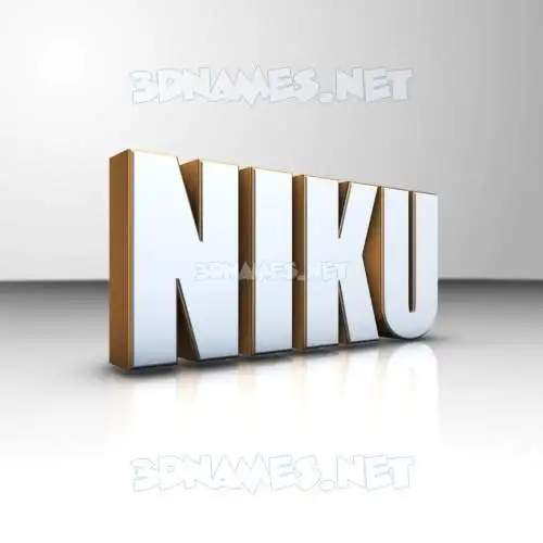 niku in White'n'Gold style - 3D name wallpaper niku in White'n'Gold style - 3D name wallpaper