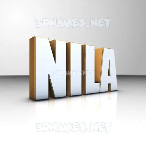 nila in White'n'Gold style - 3D name wallpaper nila in White'n'Gold style - 3D name wallpaper