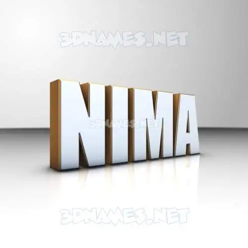 nima in White'n'Gold style - 3D name wallpaper nima in White'n'Gold style - 3D name wallpaper