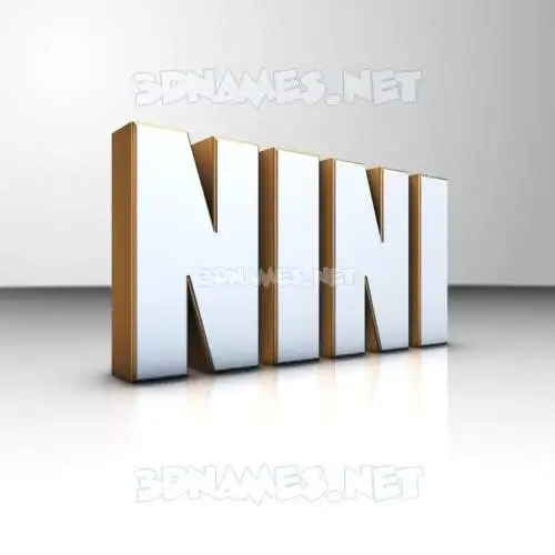 nini in White'n'Gold style - 3D name wallpaper nini in White'n'Gold style - 3D name wallpaper