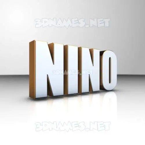 nino in White'n'Gold style - 3D name wallpaper nino in White'n'Gold style - 3D name wallpaper