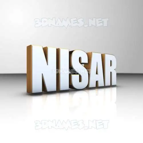 nisar in White'n'Gold style - 3D name wallpaper nisar in White'n'Gold style - 3D name wallpaper