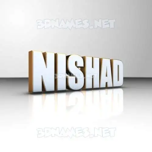 nishad in White'n'Gold style - 3D name wallpaper nishad in White'n'Gold style - 3D name wallpaper