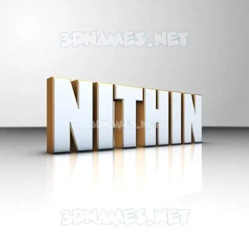nithin in White'n'Gold style - 3D name wallpaper nithin in White'n'Gold style - 3D name wallpaper