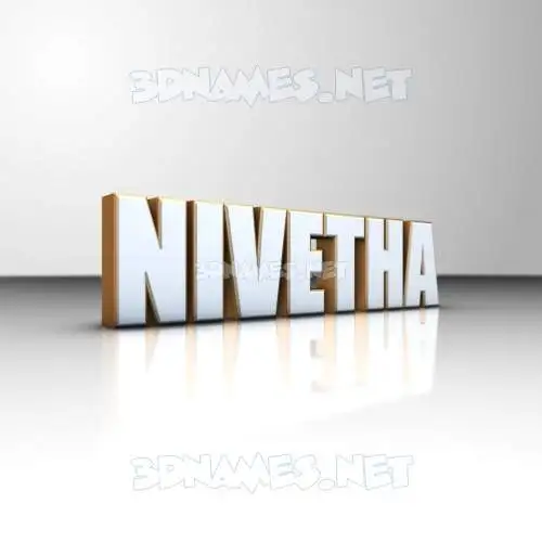 nivetha in White'n'Gold style - 3D name wallpaper nivetha in White'n'Gold style - 3D name wallpaper