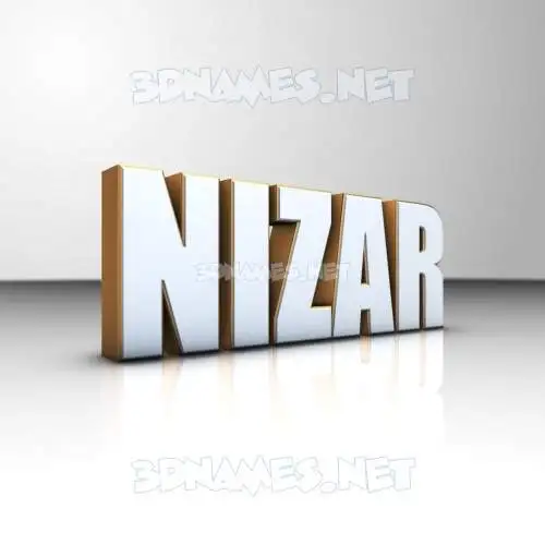 nizar in White'n'Gold style - 3D name wallpaper nizar in White'n'Gold style - 3D name wallpaper