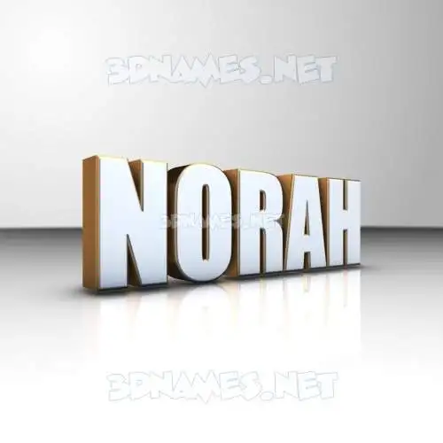 norah in White'n'Gold style - 3D name wallpaper