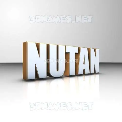 nutan in White'n'Gold style - 3D name wallpaper nutan in White'n'Gold style - 3D name wallpaper