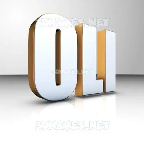 oli in White'n'Gold style - 3D name wallpaper oli in White'n'Gold style - 3D name wallpaper
