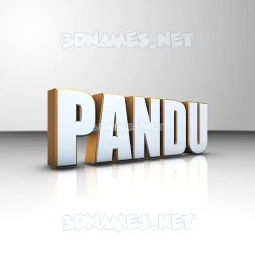 pandu in White'n'Gold style - 3D name wallpaper pandu in White'n'Gold style - 3D name wallpaper
