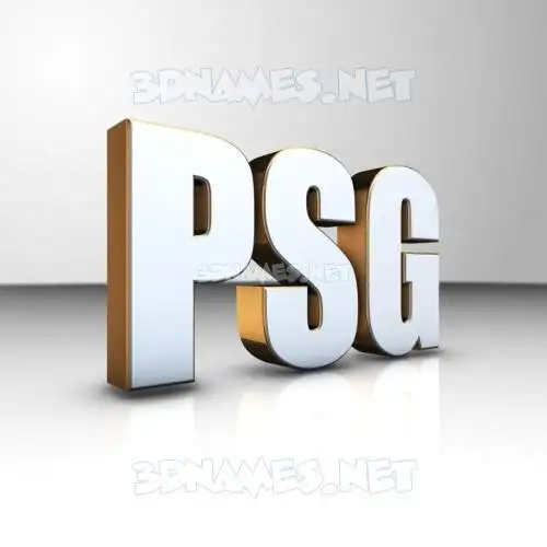 psg in White'n'Gold style - 3D name wallpaper psg in White'n'Gold style - 3D name wallpaper
